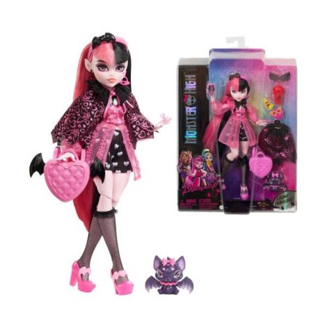 Monster High Papusa Draculaura Cu Animalut Si Accesorii - poza 1
