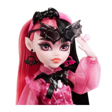 Monster High Papusa Draculaura Cu Animalut Si Accesorii - poza 3