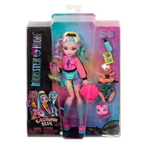 Monster High Papusa Lagoona Blue Cu Animalut Si Accesorii - poza 2