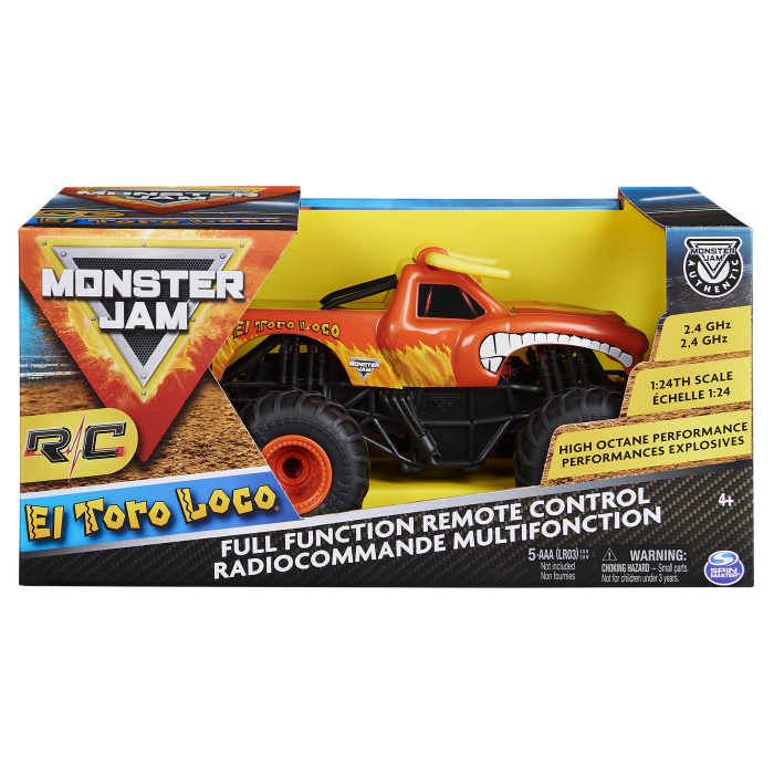 Monster Jam RC Masinuta El Toro Loco 1:24