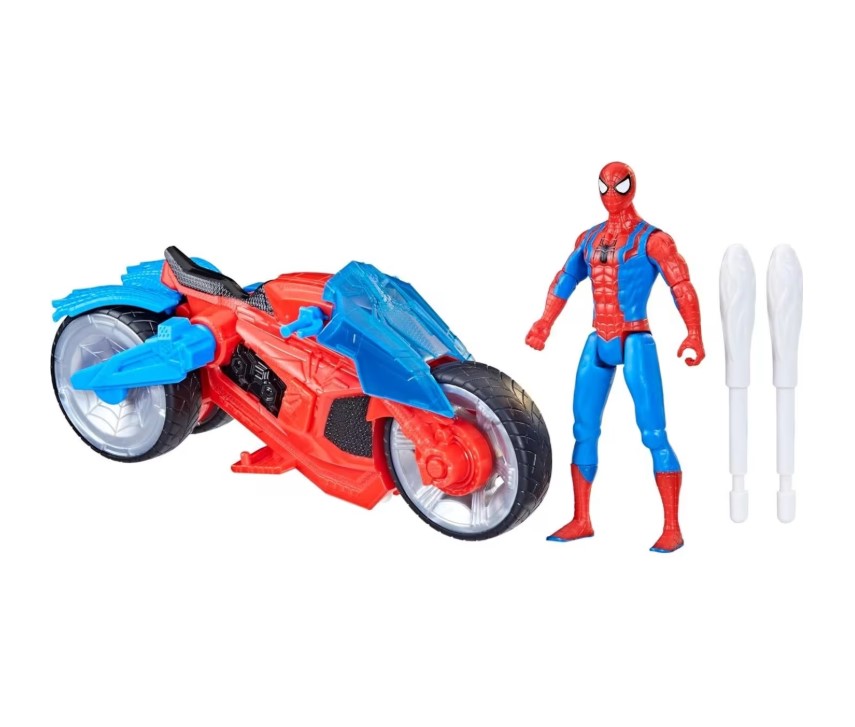 Motocicleta cu figurina Hasbro Spiderman Web Blast Cycle - poza 1