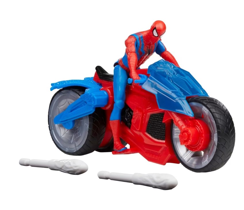 Motocicleta cu figurina Hasbro Spiderman Web Blast Cycle - poza 3