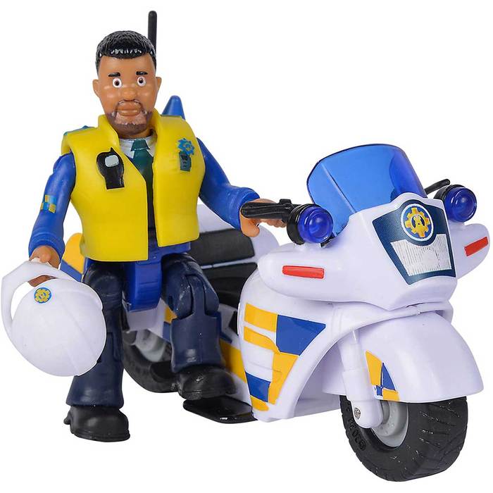 Motocicleta de politie cu figurina Sam Pompierul - poza 1