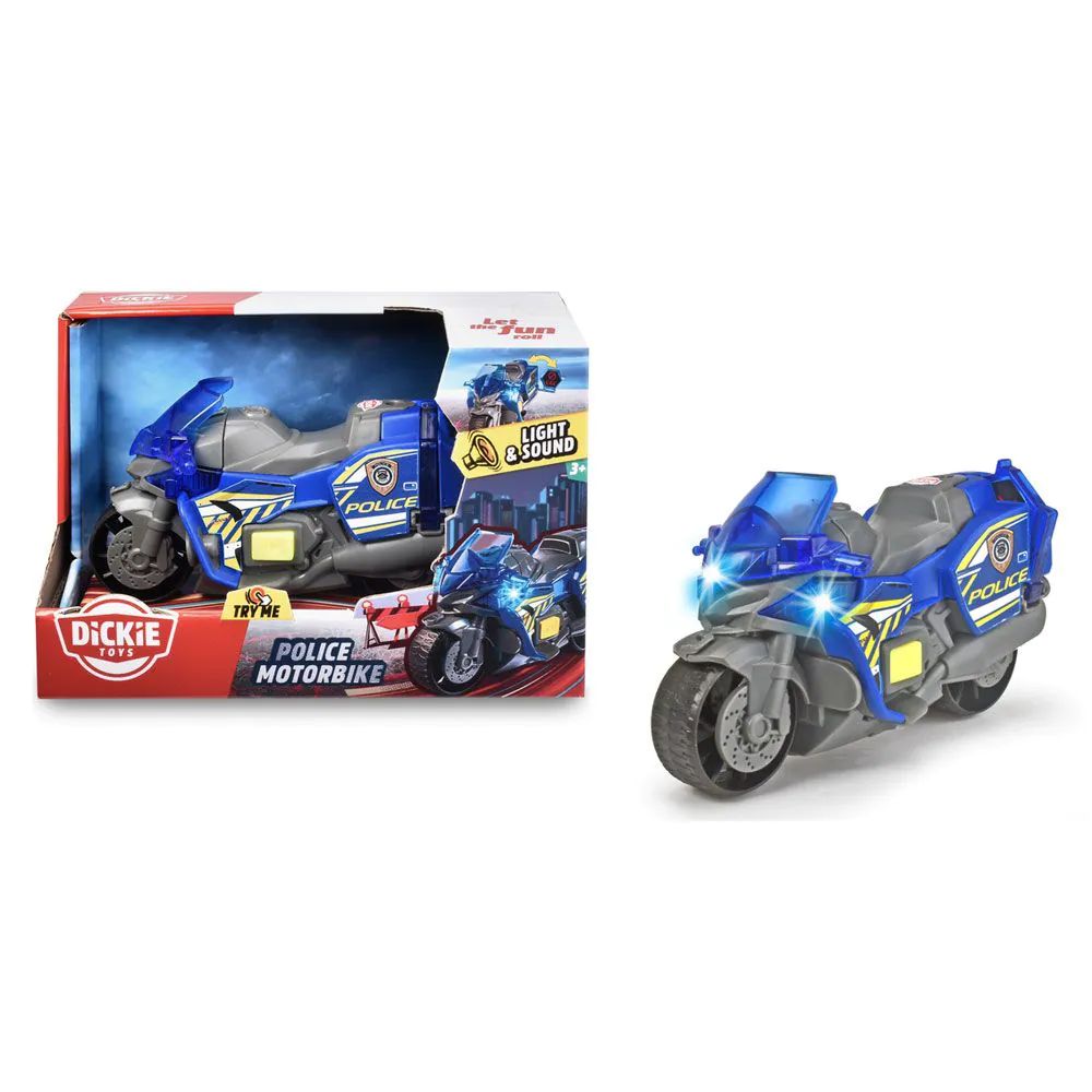 Motocicleta de politie cu sunete si lumini Simba Dickie 15 cm - poza 2