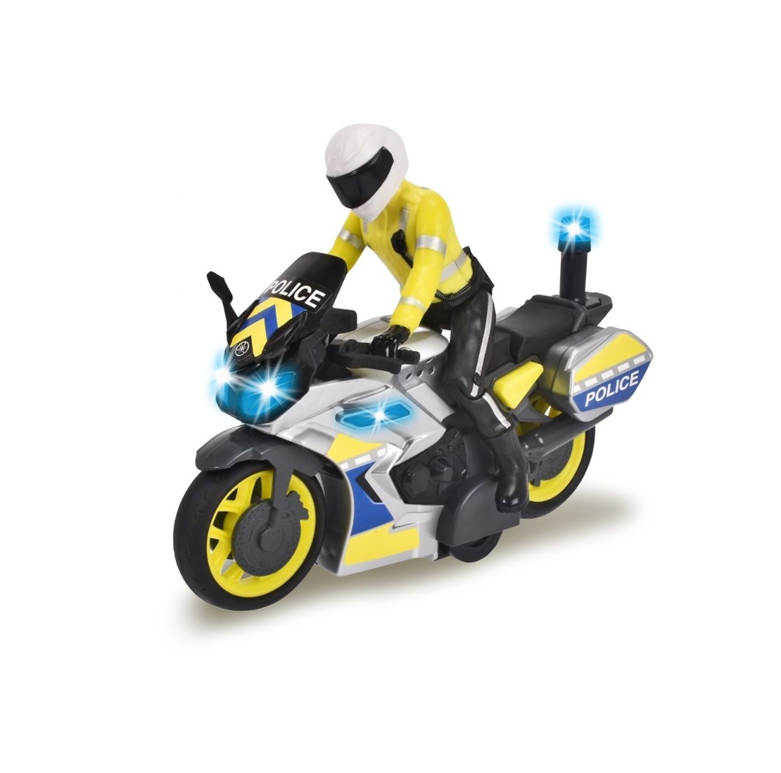 Motocicleta de politie Dickie cu frictiune 17 cm - poza 1