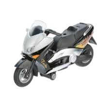 Motocicleta Die Cast cu sunete si lumini, lungime 12.5 cm, neagra - poza 1