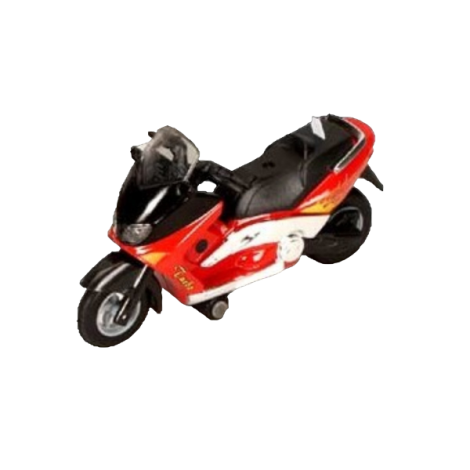 Motocicleta Die Cast cu sunete si lumini, lungime 12.5 cm, rosu