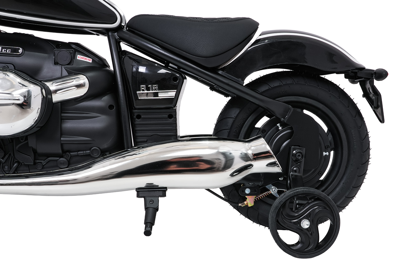 Motocicleta electrica pentru copii BMW R18 24 Volti 200W (sx8628) Negru - Autokids.ro - poza 2