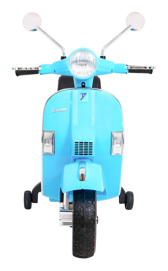 Motocicleta electrica pentru copii Scuter Vespa 12V 50W (PX150) Albastru - Autokids.ro - poza 5
