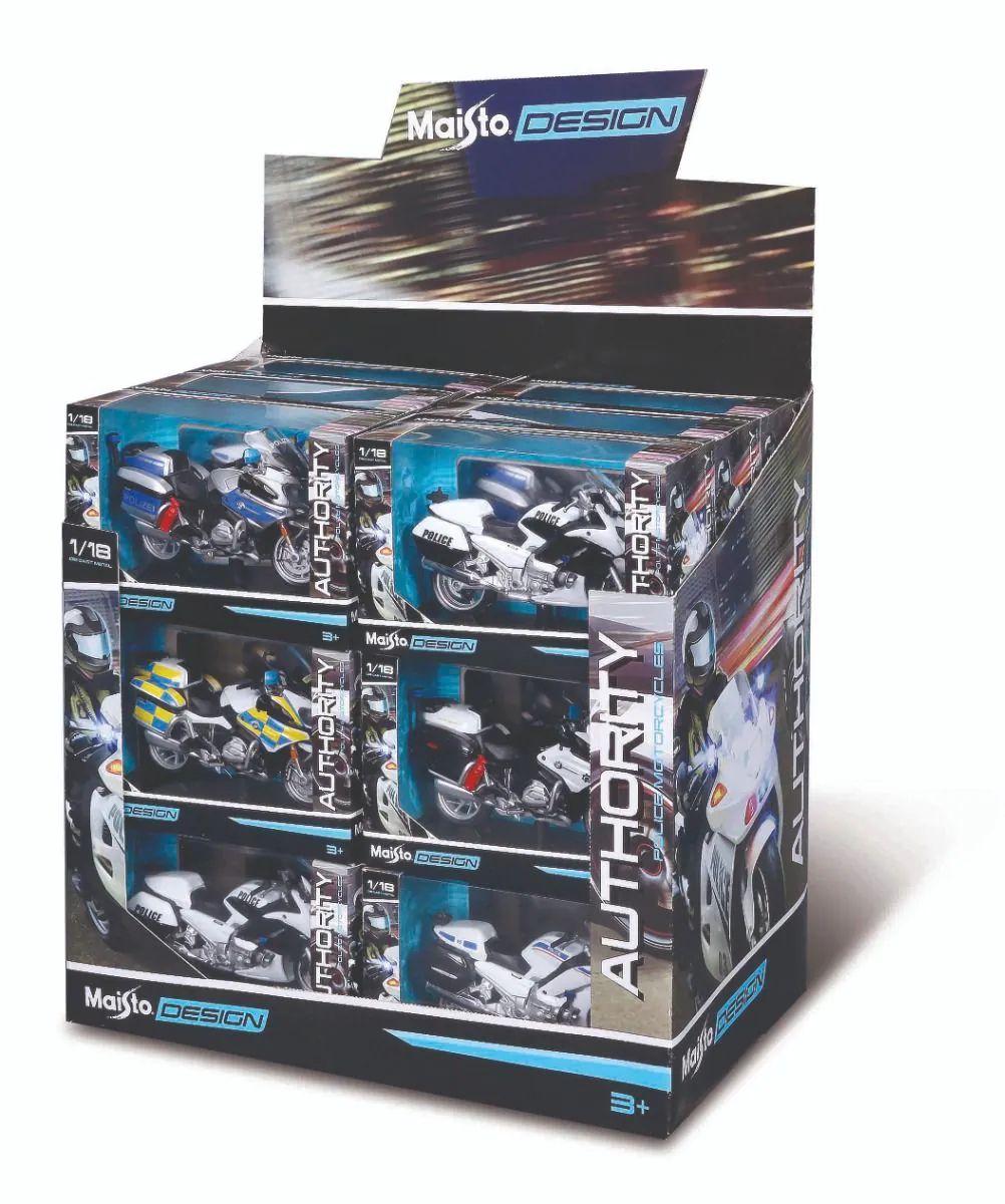 Motocicleta politie Maisto Design 1:18 diverse modele - poza 2