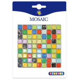 Mozaic colorat glitter - 81 piese