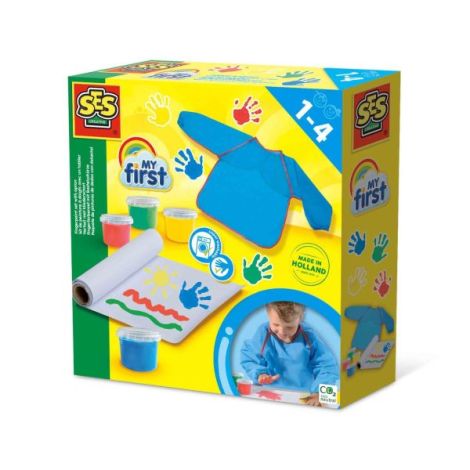 My first - Acuarele pentru degete, rola de hartie si sort - poza 1