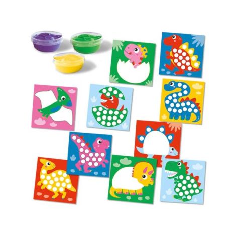 My first - Set acuarele pentru degete si tablouri cu dinozauri - poza 2