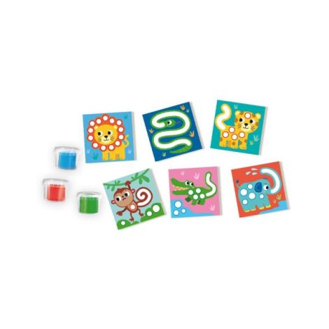 My first - Set creativ copii cu plastilina si cartonase cu animale - poza 2