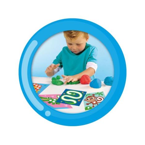 My first - Set creativ copii cu plastilina si cartonase cu animale - poza 4
