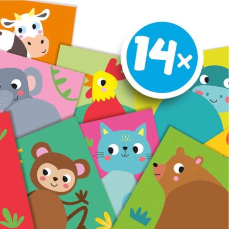 My first - Set creativ de lipit cozi la animale - poza 4
