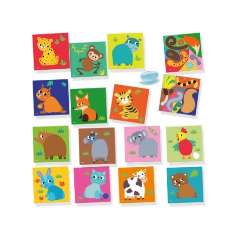 My first - Set creativ de lipit cozi la animale - poza 2