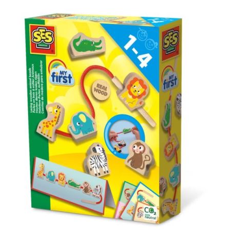 My first - Set de insirat animale din lemn - poza 1