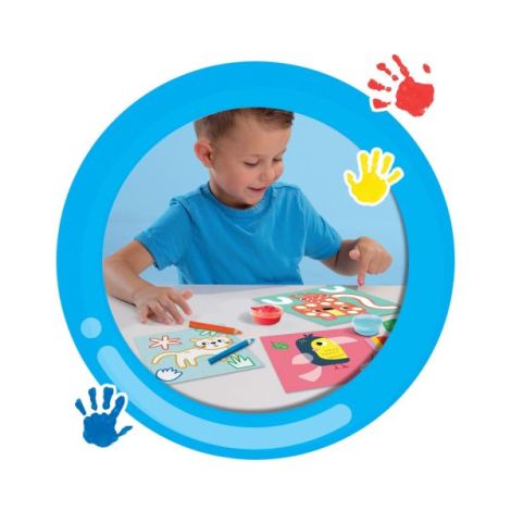 My first - Set pictura cu degete, colorare si lipirea formelor 3 in 1 - poza 5
