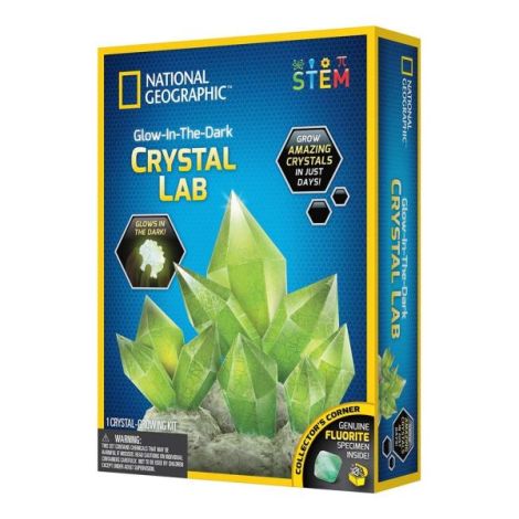 National Geographic - Kit Creativ Laborator De Crestere Cristale Verzi - poza 2