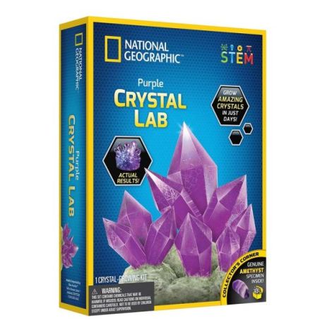 National Geographic - Kit Creativ Laborator De Crestere Cristale Violet - poza 1