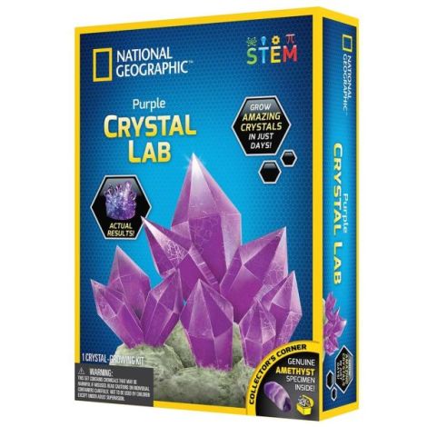 National Geographic - Kit Creativ Laborator De Crestere Cristale Violet - poza 2