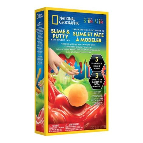 National Geographic - Set educativ experiment de creare Slime si Plastilina - poza 1