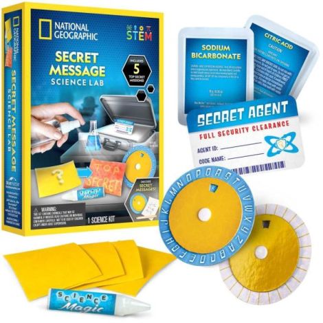 National Geographic - Set educativ Laboratorul mesajelor secrete stiinta si mister - poza 1