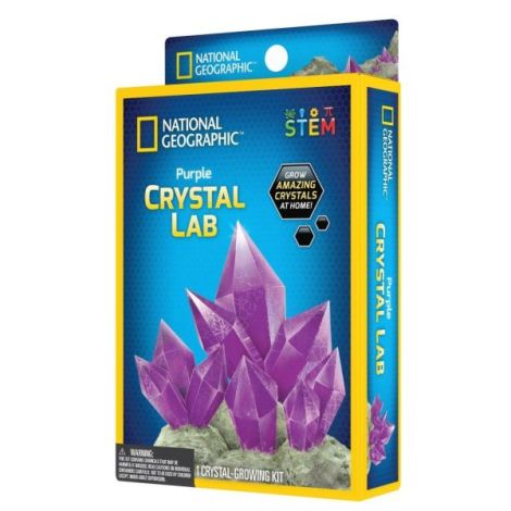 National Geographic - Set educativ Mini laborator de crestere cristale violet - poza 1