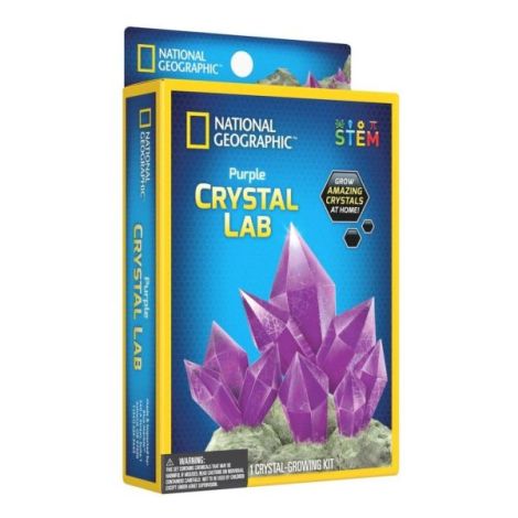 National Geographic - Set educativ Mini laborator de crestere cristale violet - poza 2