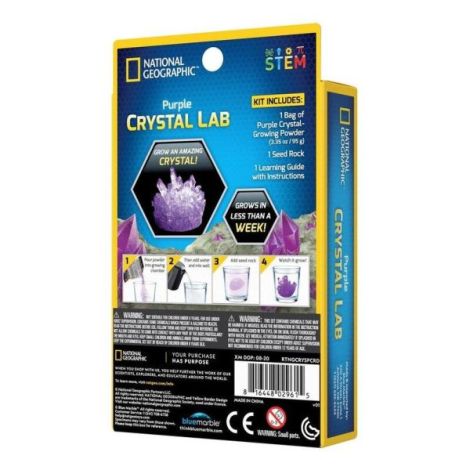 National Geographic - Set educativ Mini laborator de crestere cristale violet - poza 3