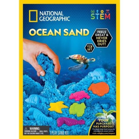 National Geographic - Set educativ Nisip senzorial modelabil ce ajuta la dezvoltarea abilitatilor motorii fine NG23678 - poza 2