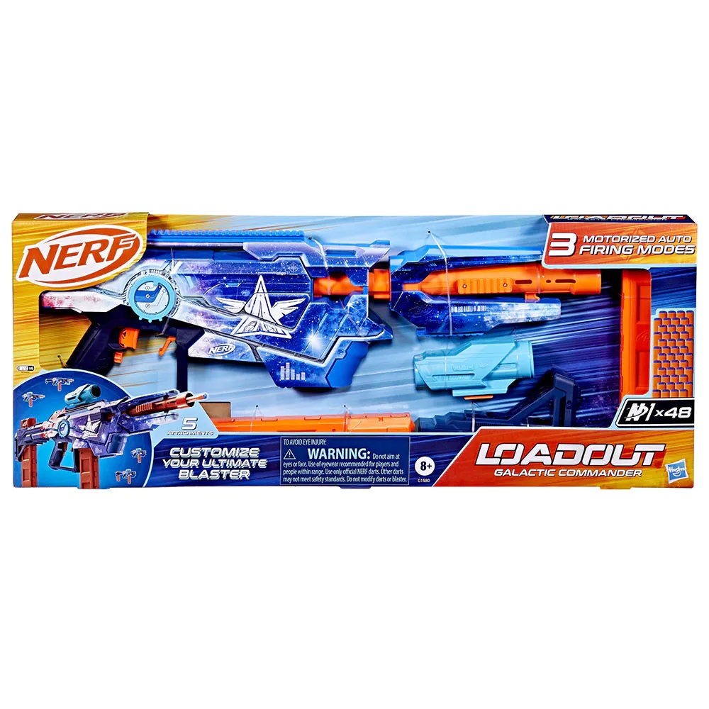 NERF Loadout Galactic Commander Blaster Motorizat cu 3 Moduri de Tragere - poza 2