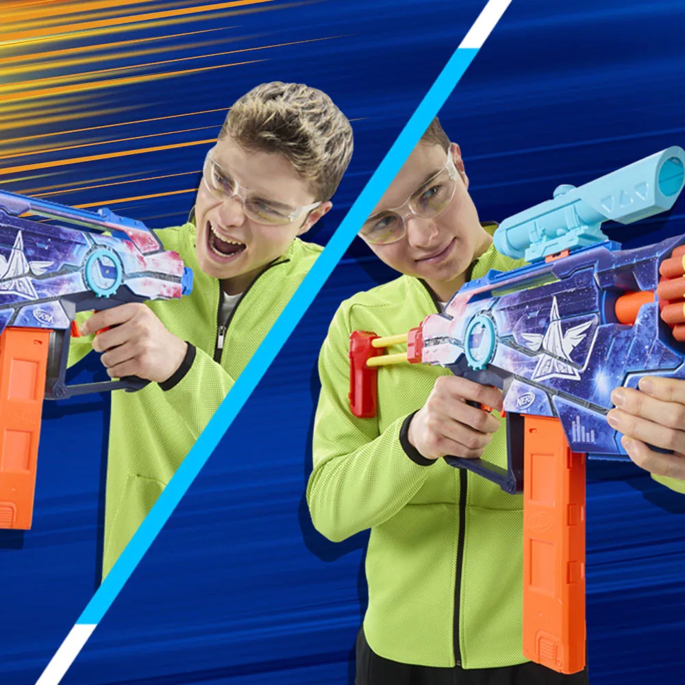 NERF Loadout Galactic Commander Blaster Motorizat cu 3 Moduri de Tragere - poza 5
