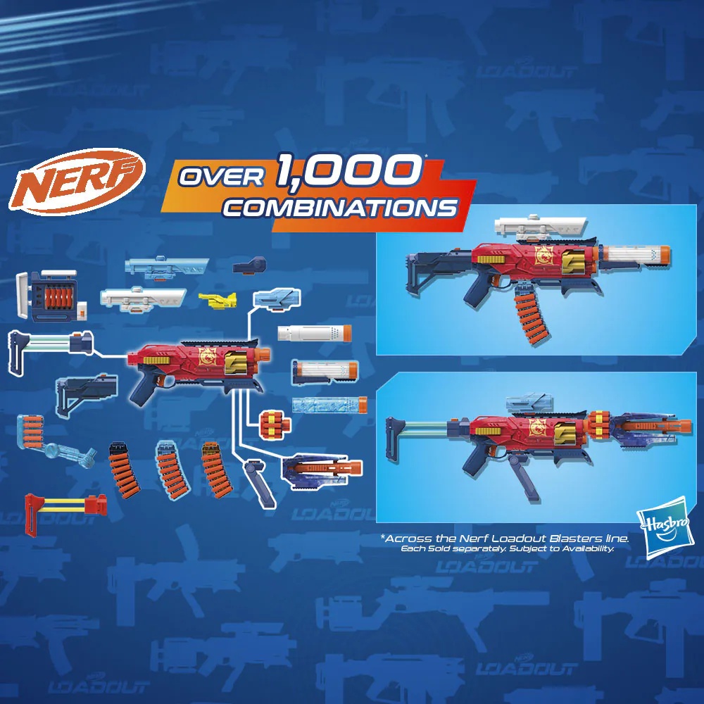 NERF Loadout Shadowspeed Recon Blaster Pompare cu Tambur - poza 3