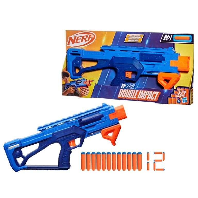 NERF N Series Double Impact Blaster cu 12 Sageti N1 - poza 2