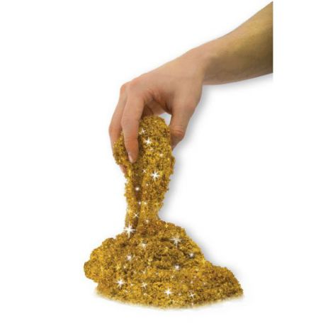 Nisip Kinetic Metale Si Minerale Stralucitoare Auriu - poza 3