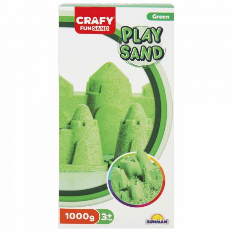 Nisip pentru modelaj Fun Sand 1000 gr culoare Verde - poza 2