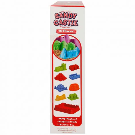 Nisip senzorial modelabil Fun Sand 1000 gr cu tavita si sabloane Castel CRAFY CFS00002787 - poza 3