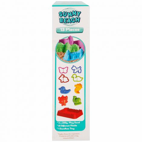 Nisip senzorial modelabil Fun Sand 1000 gr cu tavita si sabloane La Plaja CRAFY CFS00002788 - poza 3