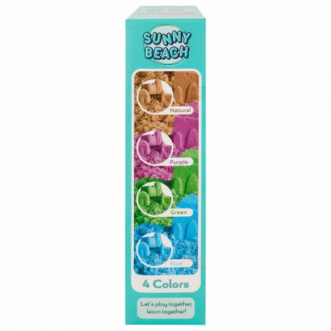 Nisip senzorial modelabil Fun Sand 1000 gr cu tavita si sabloane La Plaja CRAFY CFS00002788 - poza 4