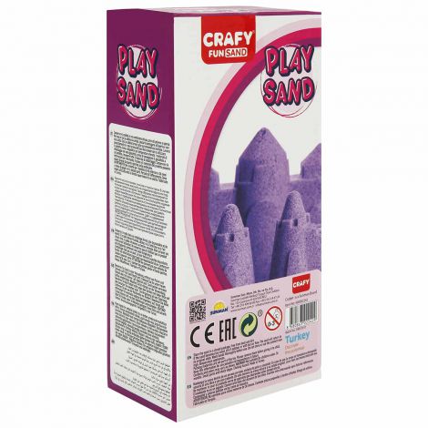 Nisip senzorial modelabil Fun Sand 1000 gr culoare Mov CRAFY CFS00002242 - poza 3