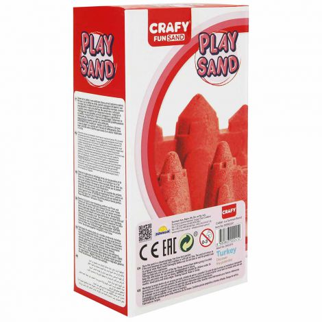 Nisip senzorial modelabil Fun Sand 1000 gr culoare Rosu CRAFY CFS00002241 - poza 3