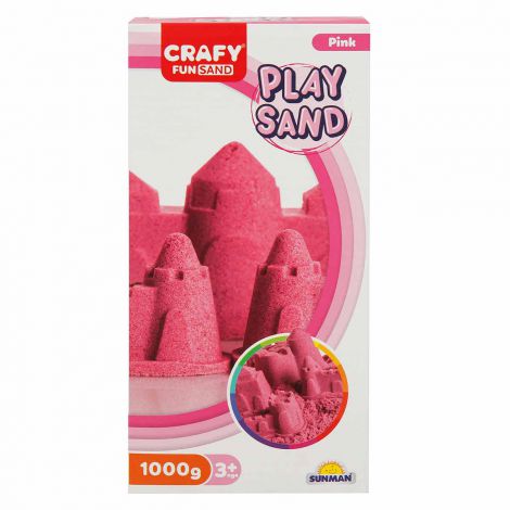 Nisip senzorial modelabil Fun Sand 1000 gr culoare Roz CRAFY CFS01002243 - poza 2