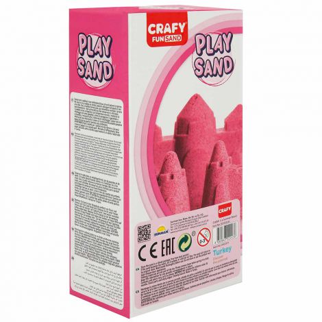 Nisip senzorial modelabil Fun Sand 1000 gr culoare Roz CRAFY CFS01002243 - poza 3