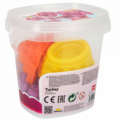 Nisip senzorial modelabil Fun Sand 350 gr Mov si 3 unelte de modelat CRAFY CFS02000455 - poza 3