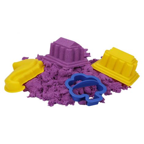 Nisip senzorial modelabil Fun Sand 350 gr Mov si 3 unelte de modelat CRAFY CFS02000455 - poza 4