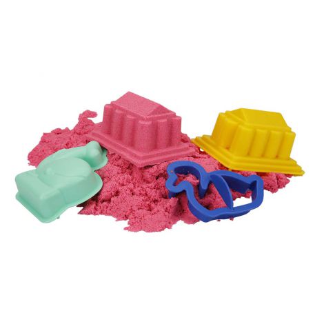 Nisip senzorial modelabil Fun Sand 350 gr Roz si 3 unelte de modelat CRAFY CFS01000452 - poza 4