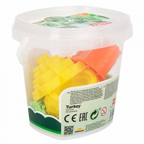 Nisip senzorial modelabil Fun Sand 350 gr Verde si 3 unelte de modelat CRAFTY CFS01000454 - poza 3
