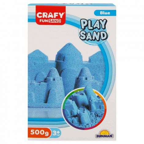 Nisip senzorial modelabil Fun Sand 500 gr culoare Albastru CRAFY CFS01002238 - poza 2